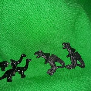 Set Dinosaur Brachiosaurus Tyrannosaurus Rex T-Rex Stud Earrings Jurassic
